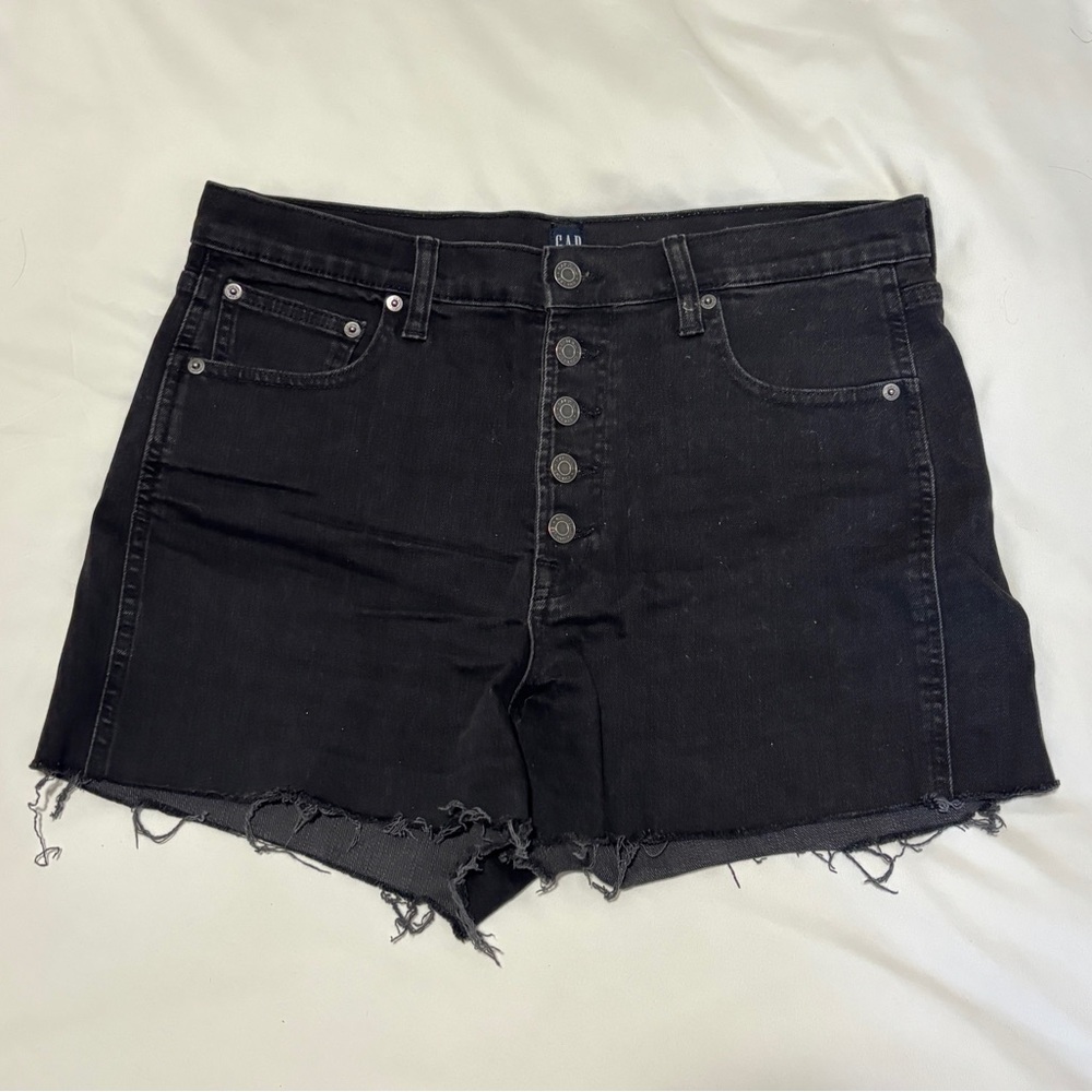 Black Jean Shorts